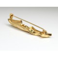 brosa "elegance" 80's. gold plated 18 k. Franta